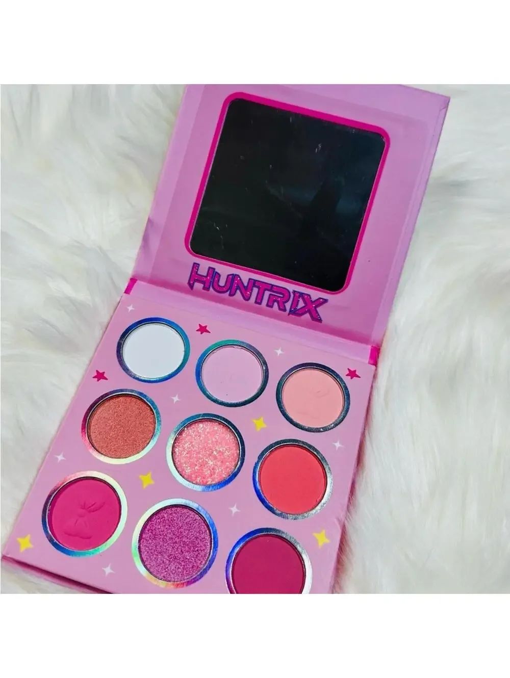 Huntrix K-Pop Demon Hunters Eyeshadow Palette Pink Red White Shimmer Makeup NEW